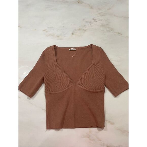 NWOT Free People Teagan Swit Short Sleeve Top Size XS - Picture 2 of 5